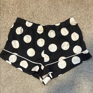 Victoria Secret Black and White Polka Dot Pajama Shorts